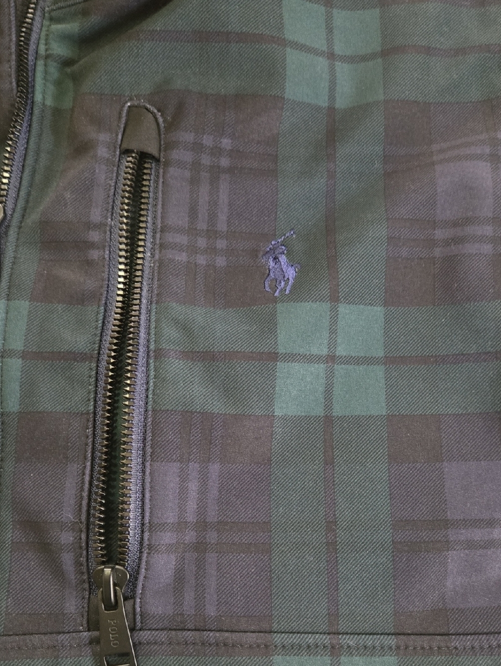 Polo by Ralph Lauren Performance Black Watch Tartan Plaid Vest Mens XL EUC - Picture 3 of 9